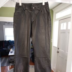 Wilson black leather pants sz 2.